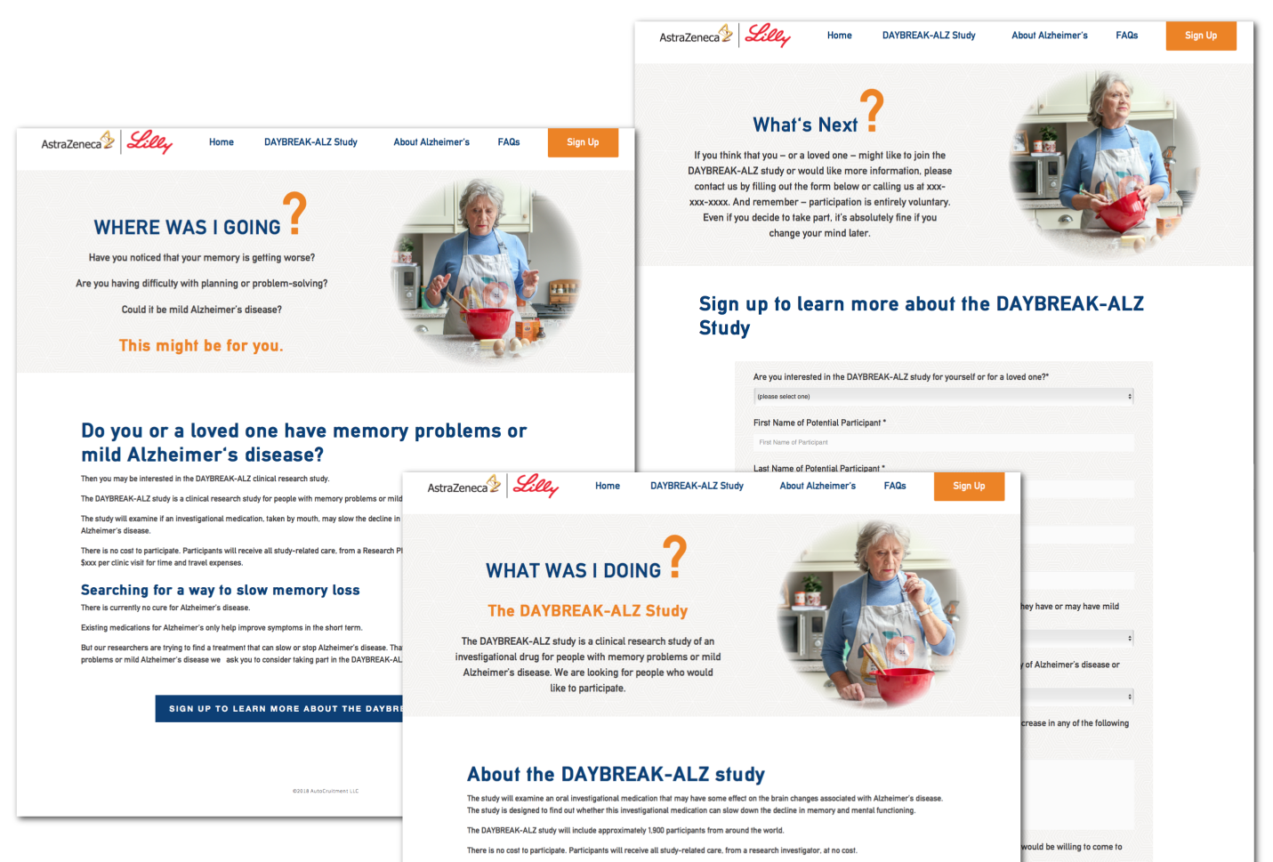 Daybreak clinical trial mini-site