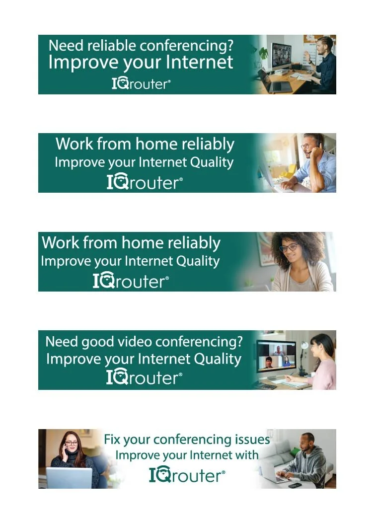 Banner ads for email and websites