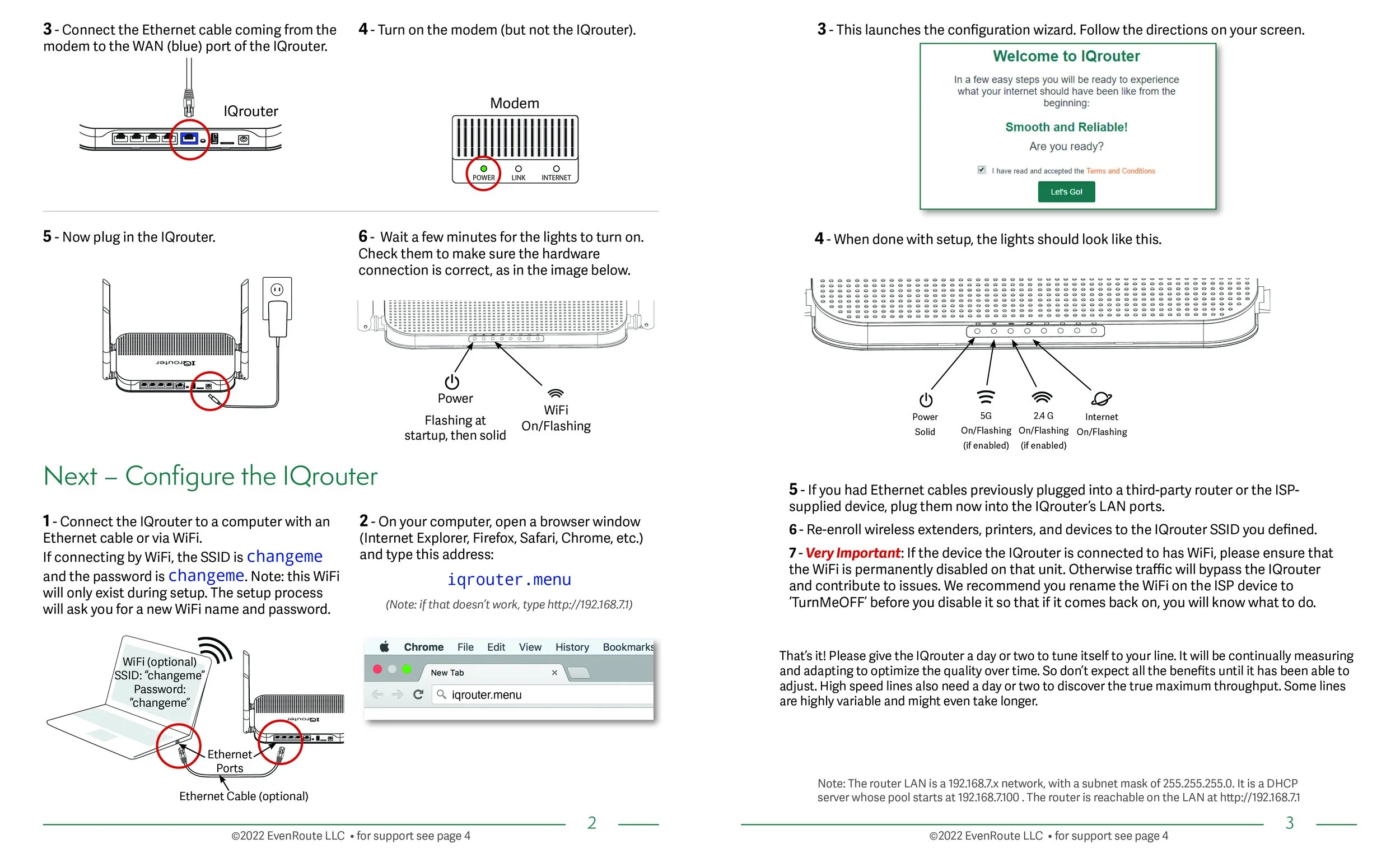 Quick installation guide, inside