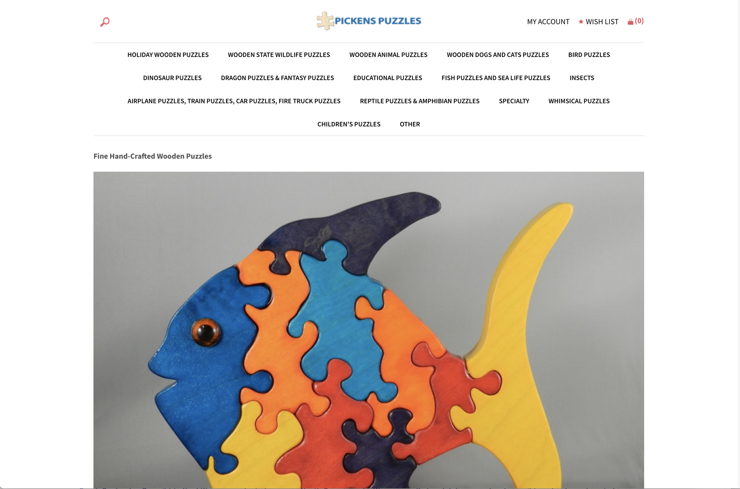 Pickens Puzzles website