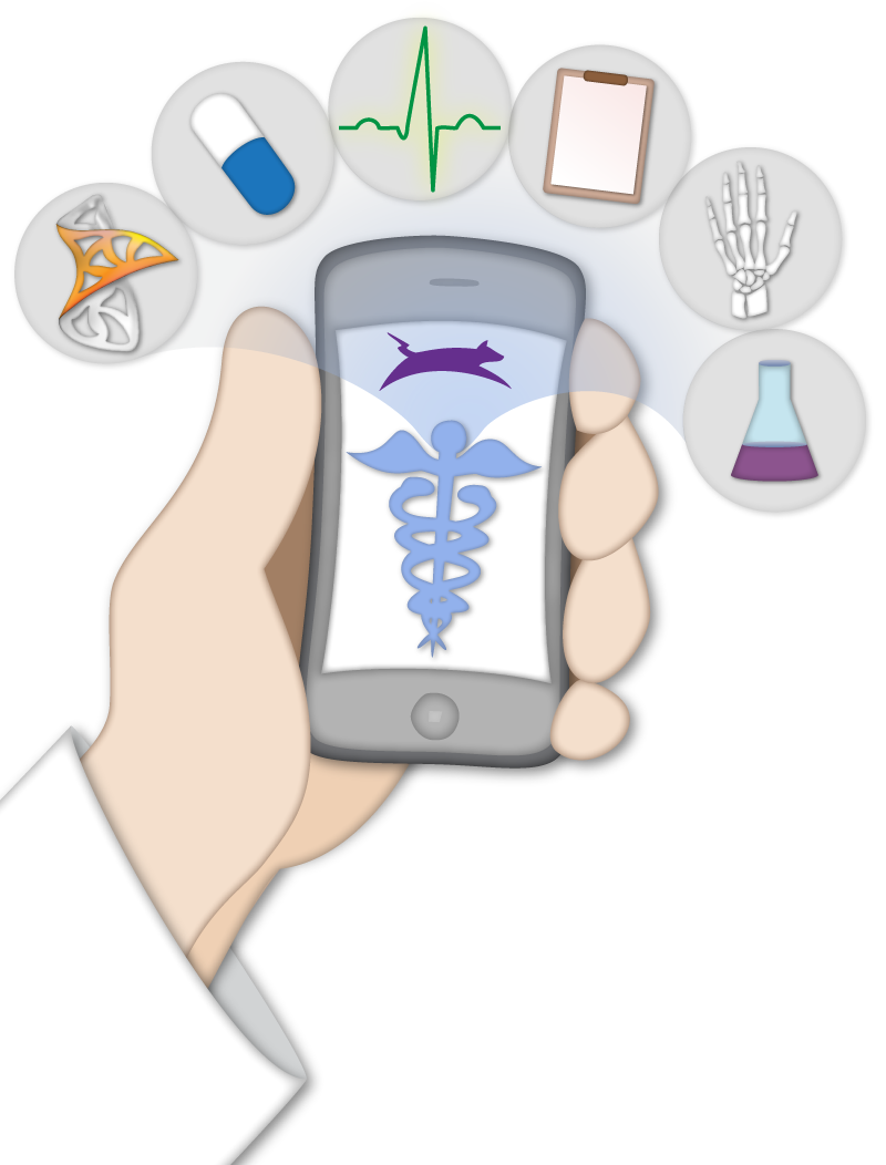 Healthcare mobile illustration